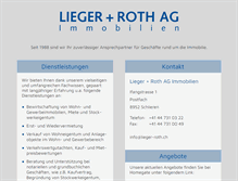 Tablet Screenshot of lieger-roth.ch